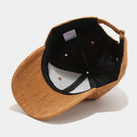 Retro Corduroy Peaked Cap Solid Color Casual Women Wholesale Hats