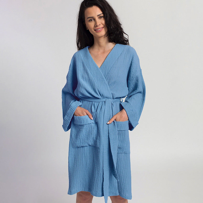 Casual Loose Long Sleeve Pocket Commuter Dress Wholesale Dresses