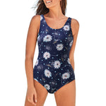 U-Neck Sleeveless Printed Triangle One-Piece Swimsuit Wholesale Women'S Clothing