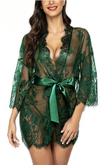 Sexy Temptation Lace See-Through Nightgown Pajamas Wholesale Women'S Clothing