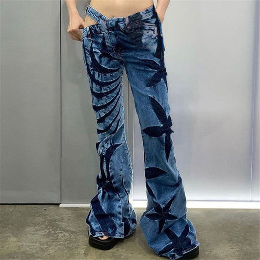 High Waist Fashion Printed Street Shot Slim Fit Women Trousers Wholesale Women Pants N5323022200212