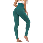 High Waist Gym Leggings Honeycomb Jacquard Peach Hip Yoga Pants Slim Fit Elastic High Waist Fitness