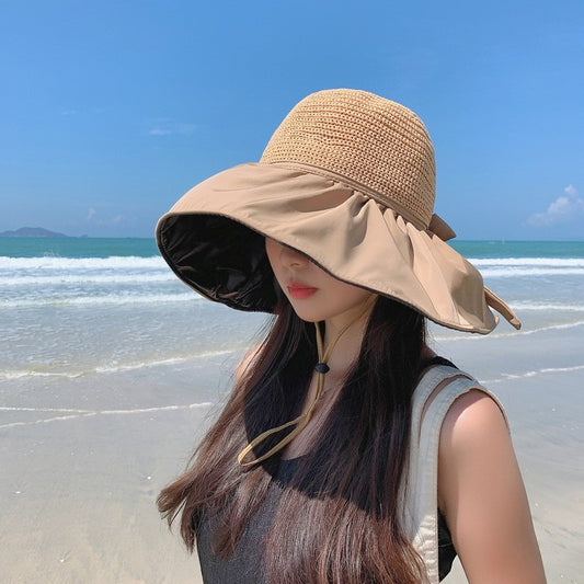 Fashion Adjustable Fisherman With Bow-Tie Beach Vacation Sunscreen Wholesale Hats