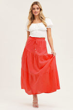 Paneled High Waist Solid Lace-Up Swing Pleated Skirt Wholesale Women'S Bottom