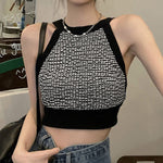 Slim Sexy Checkered Slimming Camisole Wholesale Womens Tops