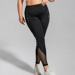 High Waist Mesh Fitness Women'S Tight Hip Lifting Leggings Wholesale Plus Size Clothing