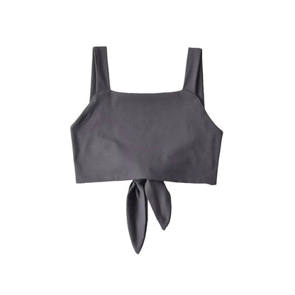 Strappy Solid Color Backless Sexy Suspenders Wholesale Womens Tops