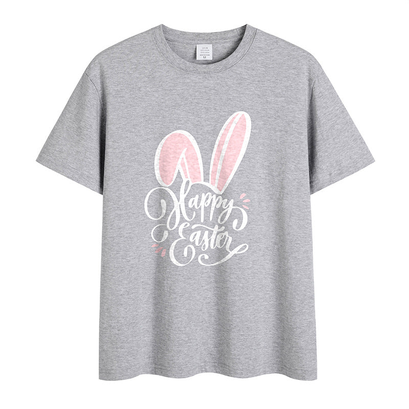 Women Fashion Easter Letter Print Wholesale T-shirts Summer