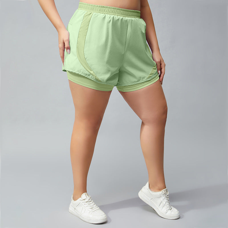 Women Mesh Sports Short Sports Yoga Shorts Wholesale Plus Size Clothing