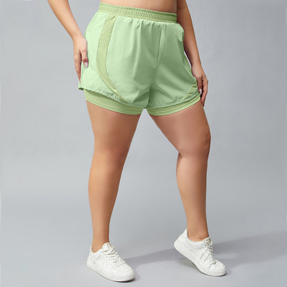 Women Mesh Sports Short Sports Yoga Shorts Wholesale Plus Size Clothing