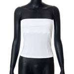 Tight Sexy Solid Color Pullover Sleeveless Strapless Simple Tube Top Wholesale Women Top
