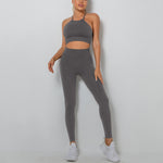 Seamless Knitting Sexy Bra & Leggings Sports Fitness Yoga Suit Wholesale Activewear Sets