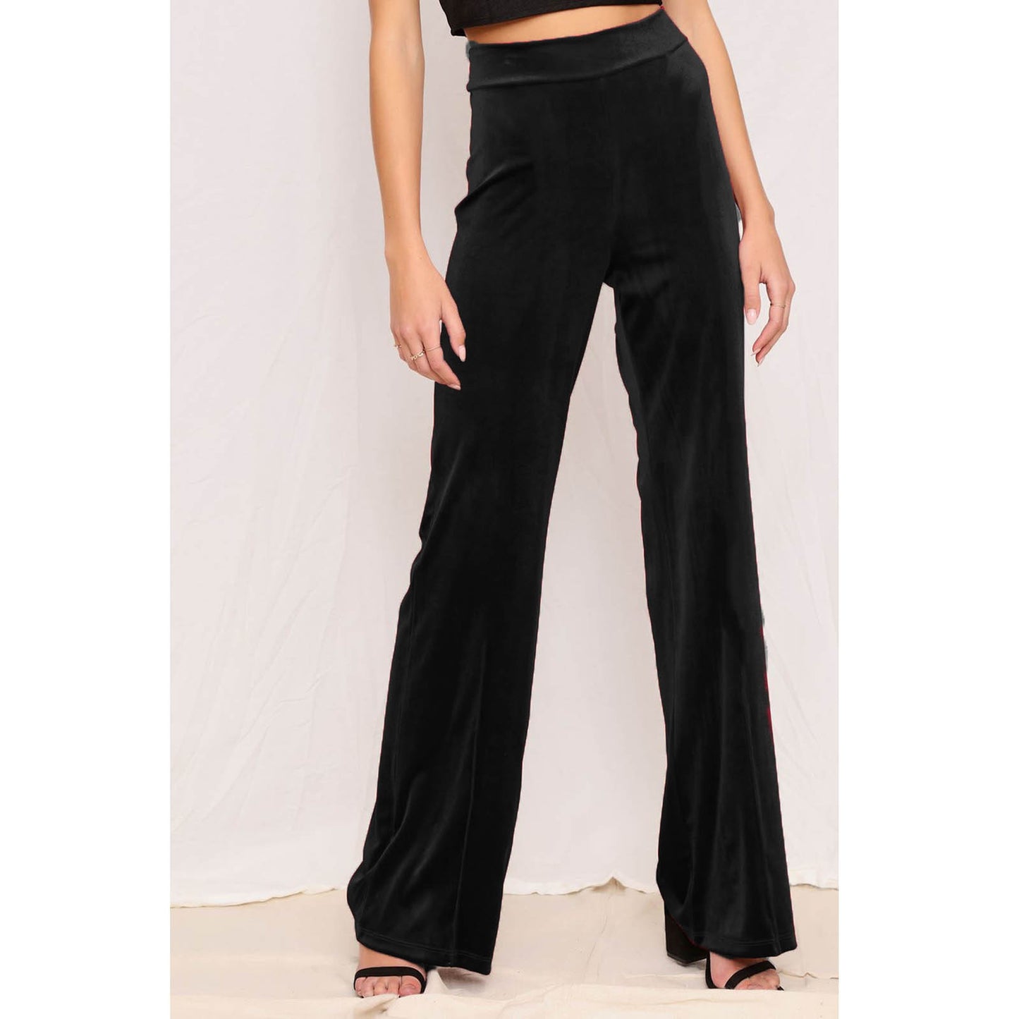 Solid Color High Waist Straight Casual Velvet Trousers Wholesale Pants