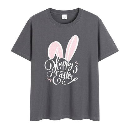 Women Fashion Easter Letter Print Wholesale T-shirts Summer