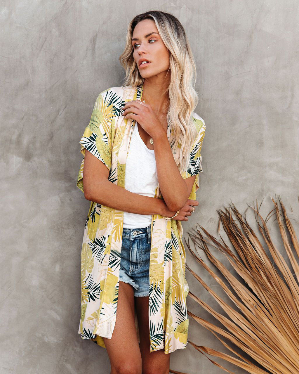 Fashion Printed Loose Short Sleeve Beach Sunscreen Cardigan Wholesale Women Tops