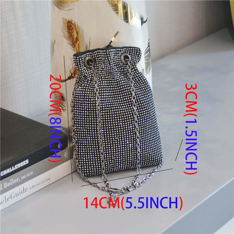 Nightclub Rhinestone Messenger Party Chain Handbag Wholesale Women Bags