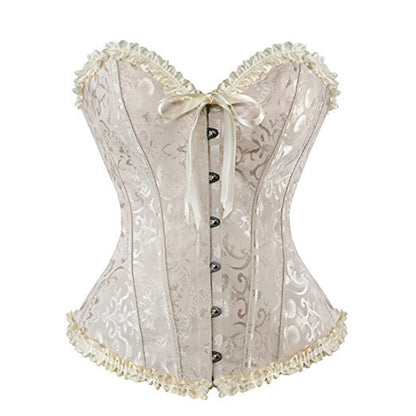 Sexy Button Bowknot Back Tie-Up G-String Corset Wholesale Womens Tops