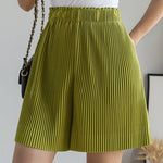 Casual Solid Color Elastic Waist Wholesale Shorts With Pockets