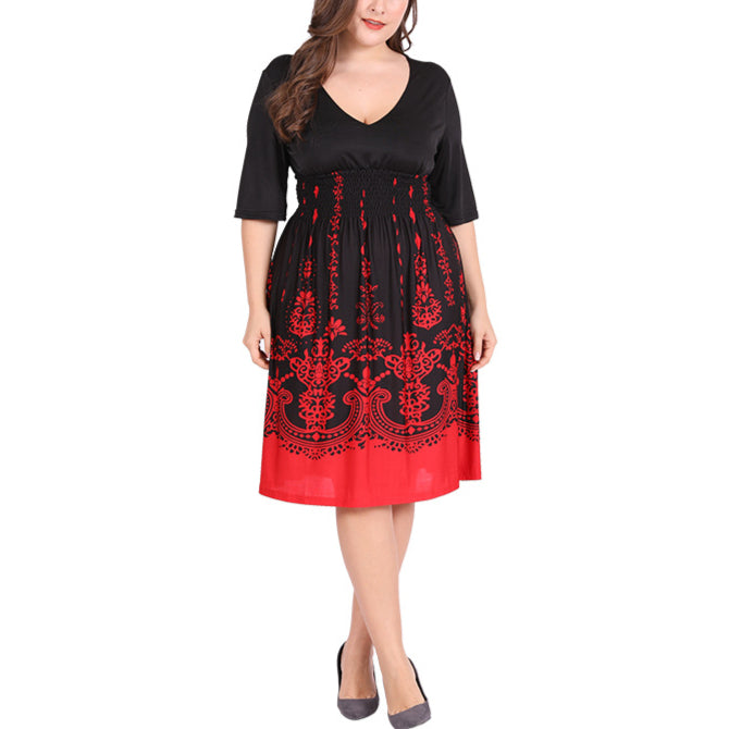 Elegant Commuting Curvy Dresses Wholesale Plus Size Clothing