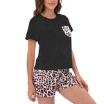 Short Sleeve T Shirts & Shorts Pajamas Print Homewear Wholesale Loungewear Womens 2 Piece Set