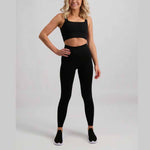 Athletic Bra & Leggings Activewear Seamless Knit Yoga 2pcs Sets Wholesale Workout Clothes