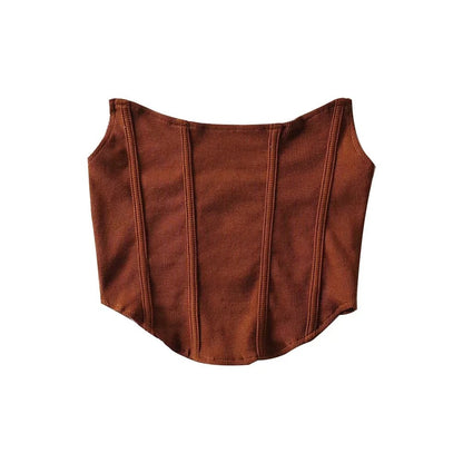 Fish Bone Waist Corsets Tape Tube Top Wholesale Womens Tops