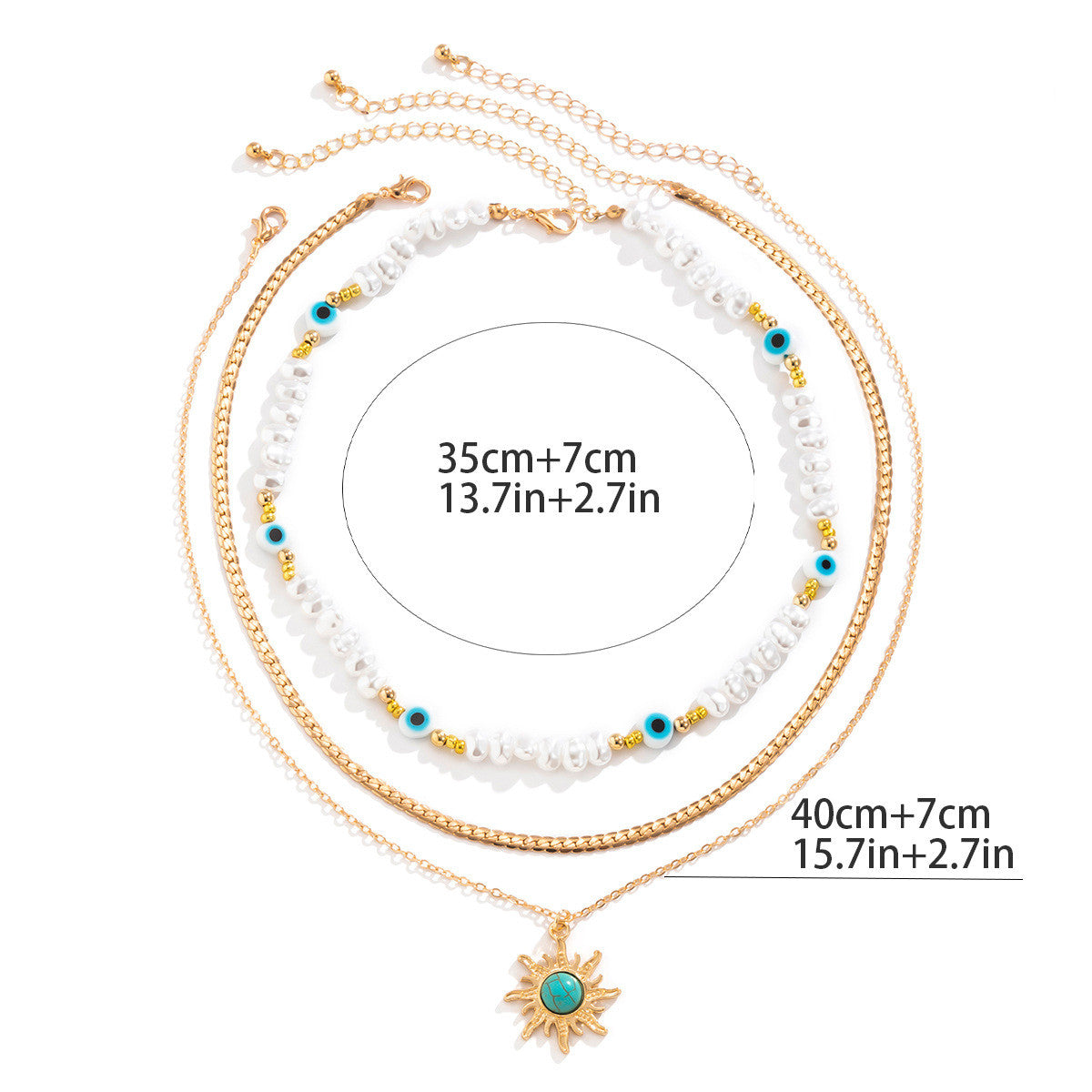 Sun Pendant Retro Necklace Wholesale Accessories