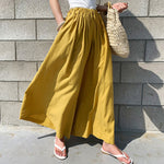 Casual Solid Color Wide-Leg Trousers Wholesale Womens Pants