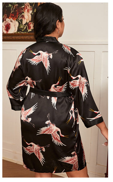 Printed Women Night-Robe Loungewear Wholesale Plus Size Clothing