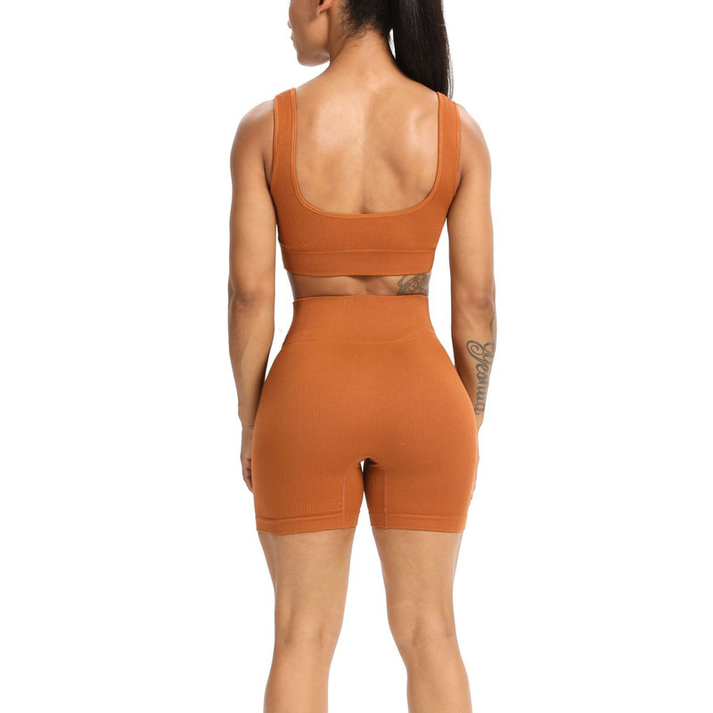 Yoga Suits High Waist Fitness Sports Seamless Wholesale Activewear Two Piece Outfits