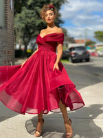 Summer Sexy Wide Swing Wholesale Prom Dresses Raglan Sleeves Solid Color Slim Warp Dress