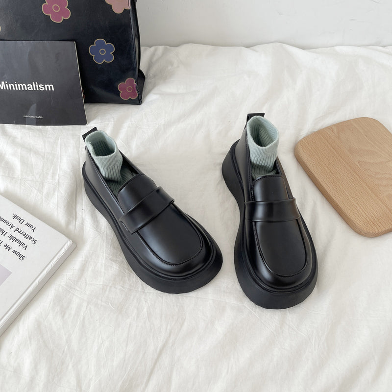 Platform Black Wholesale Loafers Shoes