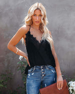 Lace Stitching Solid Color Loose Trendy Vests Womens Sleeveless Shirts Casual Wholesale Tank Tops