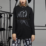 Dark Letter Print Casual Personality Street Long-Sleeved Sweatshirt Wholesale Women'S Tops