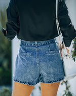 Fashion Casual Straight Leg Women'S Denim Shorts Wholesale Pants