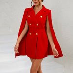 Fashion Solid Color Temperament Blazer Dress Wholesale Dresses