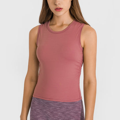 Sports Running Yoga Tank Top Skinny Solid Color Fitness Wholesale Womens Activewear