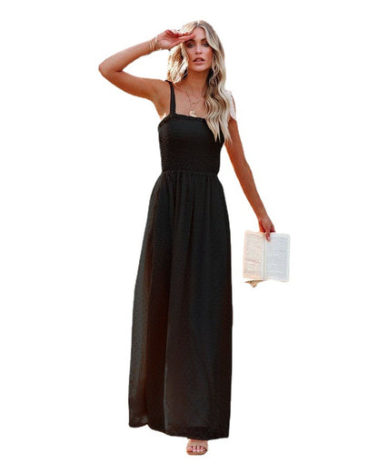 Resort Strappy Chiffon Vacation Sling Dress Wholesale Maxi Dresses