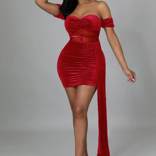 Stitched Pleated Perspective Wholesale Prom Dresses Valentine'S Day