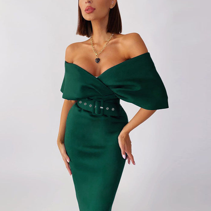 Solid Irregular Slim Wholesale Vintage Dresses For St. Patrick'S Day