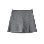 Anti-Slip V-Shaped High-Waist Solid Color Tight Slits All-Match Skirt Wholesale Women Bottoms