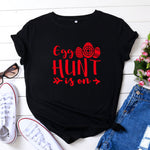 Fashion Casual Letter Print Tops Short Sleeve Womens T Shirts Wholesale