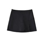 Anti-Slip V-Shaped High-Waist Solid Color Tight Slits All-Match Skirt Wholesale Women Bottoms