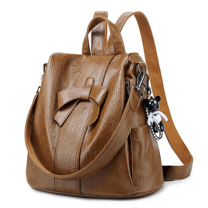 Fashion Anti-Theft All-Match Multi-Purpose Travel Cute Bow Backpack Wholesale Women Accessories