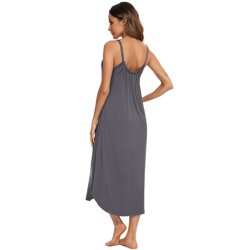 Loose & Soft Nightdress Sling Modal Pajamas Women Home-Clothes Wholesale Loungewear