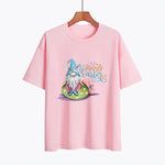 Women Fashion Easter Print Wholesale Summer T-shirts Tops