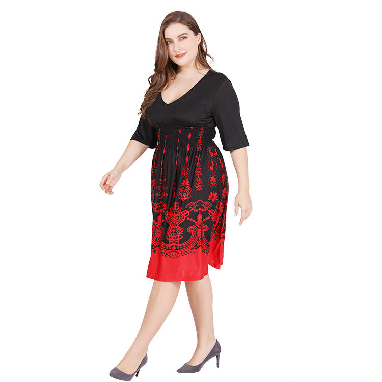 Elegant Commuting Curvy Dresses Wholesale Plus Size Clothing