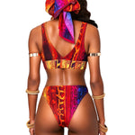 Sexy Totem Women'S Bikini High Waist Snake Print Wholesale Swimsuits Vendors