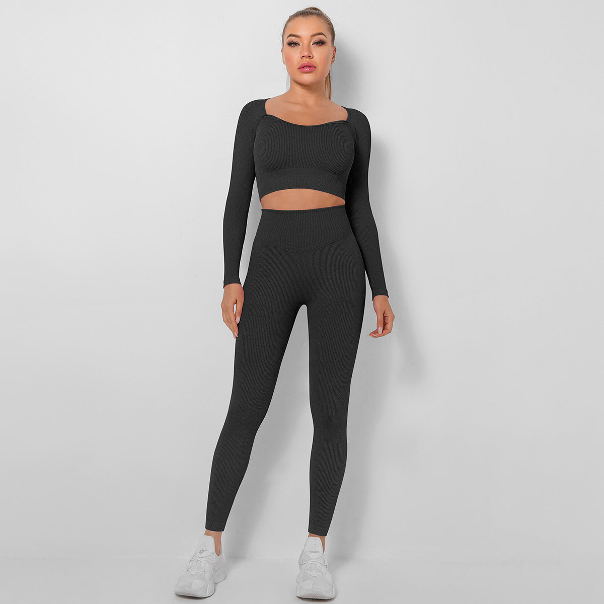 Fitness Tops & Leggings Seamless Yoga Suit Wholesale Activewear Sets