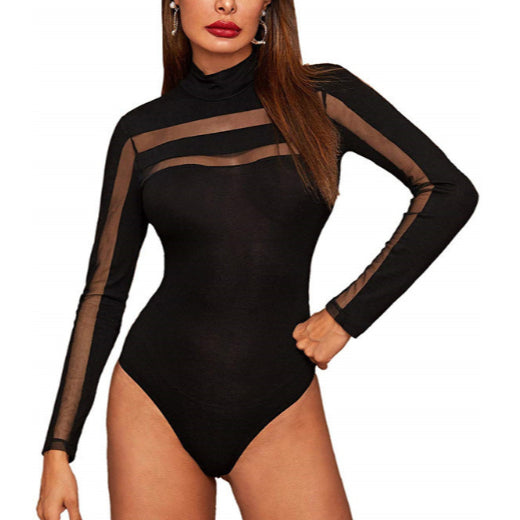 Women Sexy Mesh Sheer See Through Wholesale Bodysuits